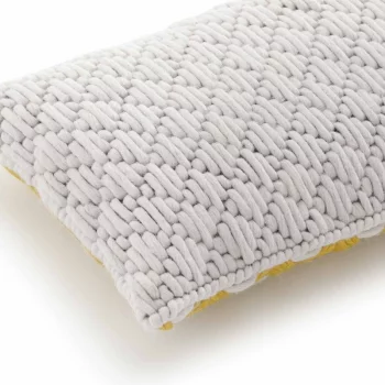 Декоративная подушка Silai Cushion 60X35 CM желто-белая