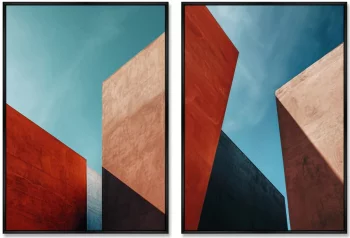 Набор из двух постеров на холсте The Geometry of the Stone 75X105 / 75X105 CM
