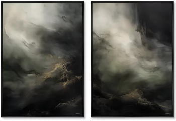 Набор из двух постеров на холсте The Epic Storm 75X105 / 75X105 CM