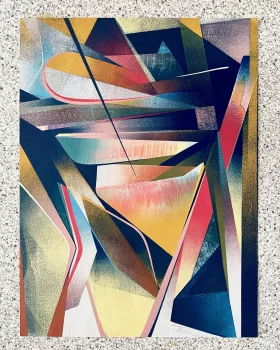Абстрактная картина Arena Dorada 2 40X30X1 CM
