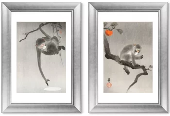 Диптих Monkey in cockatoo 51X71 / 51X71 CM