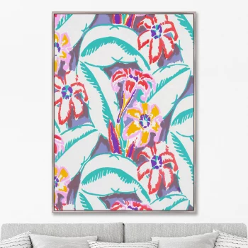 Постер на холсте Colorful vintage art deco pattern 75X105 CM