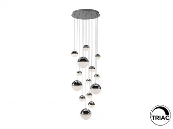 Подвесной светильник Sphere 14L LED Ø60 X500H DIM хром 60X220 CM