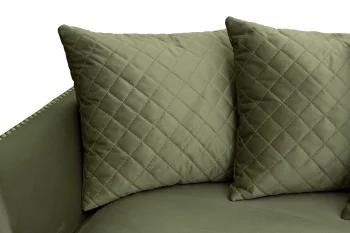 Диван Sorrento 220 трехместный, оливковый велюр 220X101X88 CM