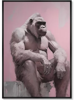 Постер на холсте The Gorilla 75X105 CM
