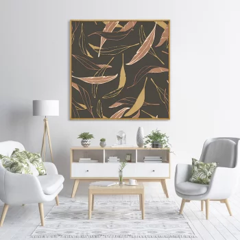 Постер на холсте Symphony of leaves 105X105 CM