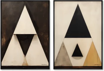 Набор из двух постеров на холсте Wigwam 75X105 / 75X105 CM
