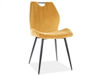 Стул кухонный Signal ARCO VELVET (карри/черный)