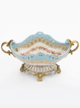 Декоративная сервировочная чаша с ручками 41X22X16.5 CM