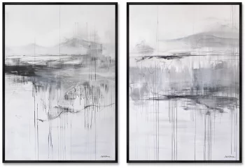 Композиция из двух репродукций картин на холсте Khibiny 75X105 / 75X105 CM