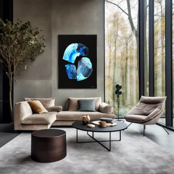 Репродукция картины на холсте The Frozen Glow of the Sculptor Constellation 75X105 CM