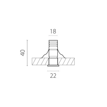 Встраиваемый светильник Mobi 2X2X5 CM