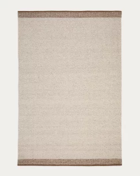 Бежевый шерстяной жаккардовый ковёр Nifelia 200X300 CM