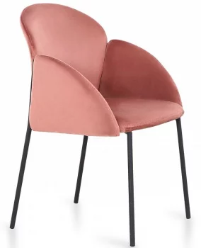 Стул Enzo 56X60X86 CM розового цвета