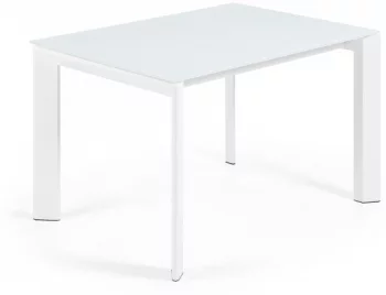Раскладной стеклянный стол Atta 120-180X80X76 CM