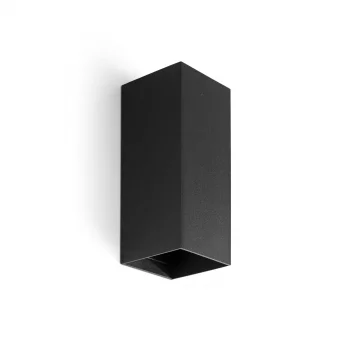 Настенный светильник Lune квадратный черный 2xGU10 15.5X8X6.5 CM