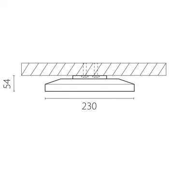 Накладной светильник Arco Eco 23X23X5 CM