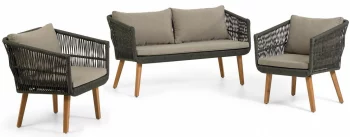 Комплект садовой мебели диван и два кресла Inti 130X67X73 / 61X67X75 / 61X67X75 CM