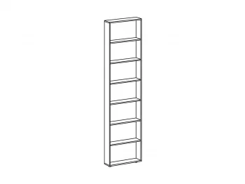 Стеллаж торцевой широкий Modus 16.5X60X233 CM