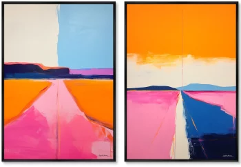 Набор из двух постеров на холсте Landscape Collection 75X105 / 75X105 CM