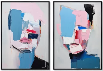 Набор из двух постеров на холсте The Couple 75X105 / 75X105 CM