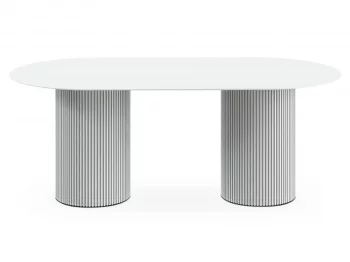 Стол обеденный овальный Mono Stripe 200X100 CM