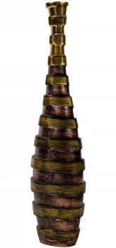 Ваза металлическая Stripes 16X16X66 CM