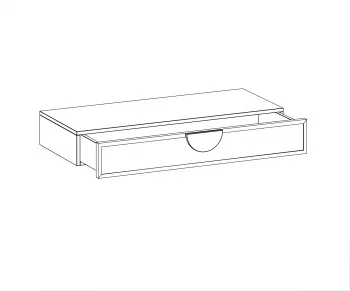 Подвесная консоль с одним ящиком Bionica 100X43X15 CM