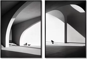 Диптих на холсте Architecture Curves of Arches 75X105 / 75X105 CM