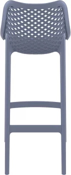 Стул пластиковый барный Air 45X53X105 CM серый