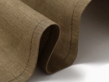 Льняная скатерть Linen collection khaki 145X180 CM