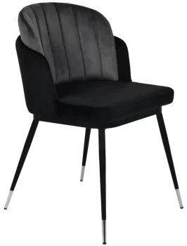 Стул Peki 60X61X80 CM чёрно-серый