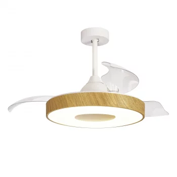 Потолочный вентилятор со светильником COIN FAN 8217 дерево 50X35.5 CM