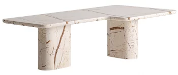 Кофейный столик из мрамора Eriva 135X70X40 CM