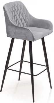 Стул барный Robert 48X49X103 CM серый