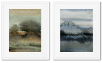 Набор из двух постеров Sea storm colors 42X52 / 42X52 CM