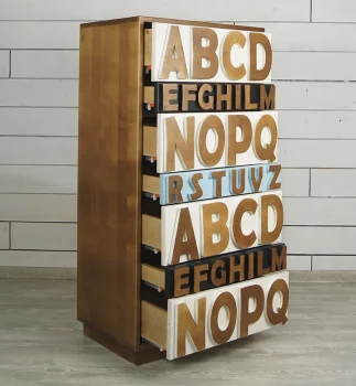 Комод Alphabeto Birch 60X40X120 CM