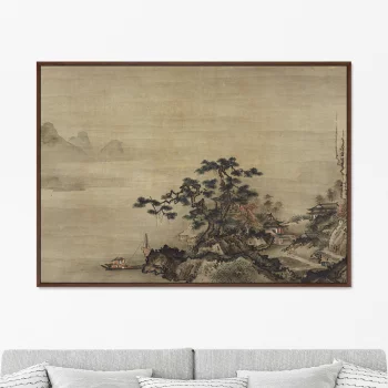 Постер Autumn Landscape in the Style of Sesshu 105X75 CM