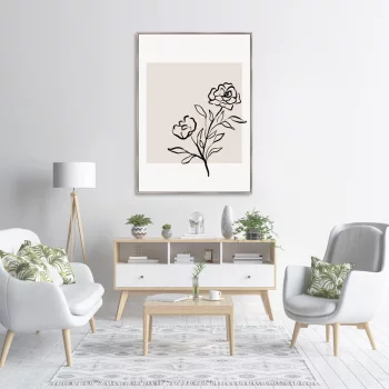 Репродукция на холсте No words needed just roses 75X105 CM