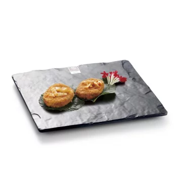 Блюдо 25,3*25,3*2 см квадратное Black пластик меламин P.L. Proff Cuisine