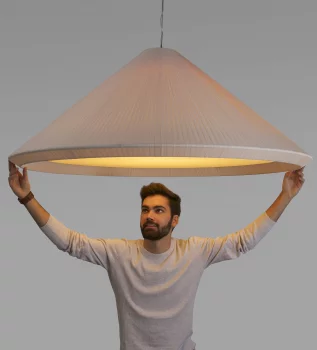 Интерьерный светильник Hue In 130X130X76 CM жёлтого цвета