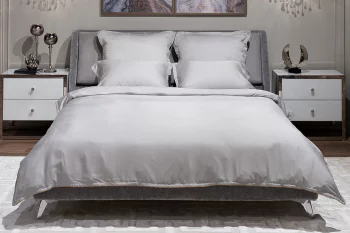Пододеяльник из серого тенселя 200X220 CM