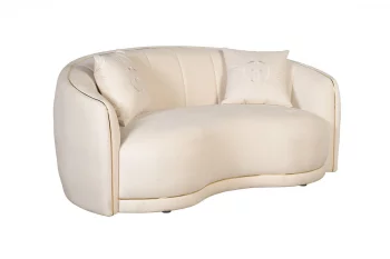 Двухместный диван бежевый 106X79X187 CM