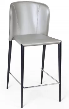 Стул полубарный Albert 44X55X99 CM серый