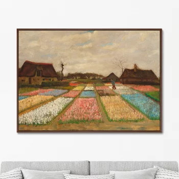Постер Flower beds in Holland 105X75 CM