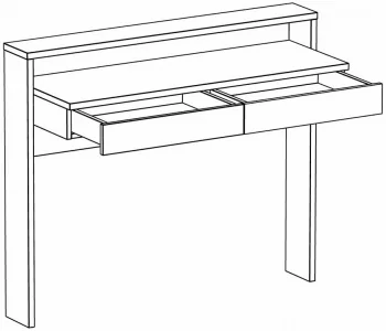 Туалетный столик Intra 110X39X93 CM