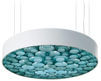 Люстра Spiro Suspension Lamp 15X96X96 CM бело-лазурная