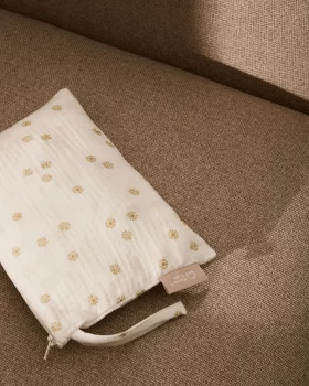 Косметичка из 100% хлопка с принтом солнца Olna 25X19X1 CM