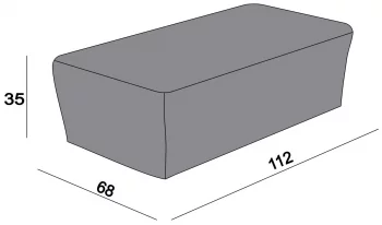 Защитный чехол на журнальный столик Капучино 110X66X34 CM