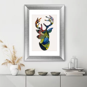 Постер Deer Blue Rider 51X71 CM